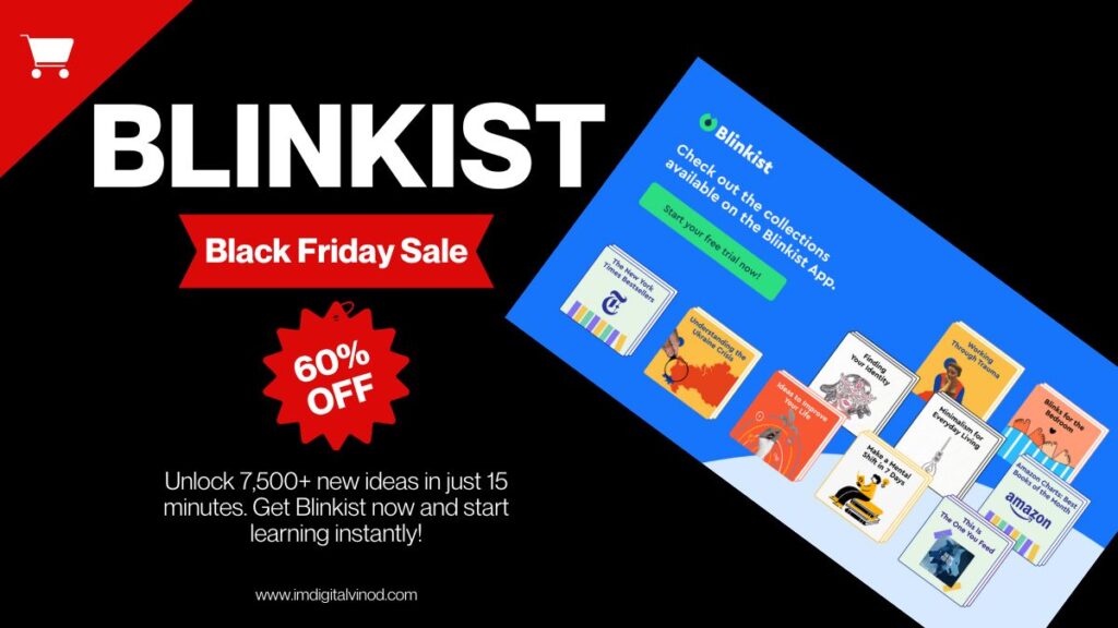 Blinkist Black Friday Sale 60% OFF